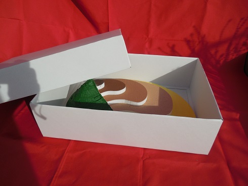 2. Bergmodell Karton offen